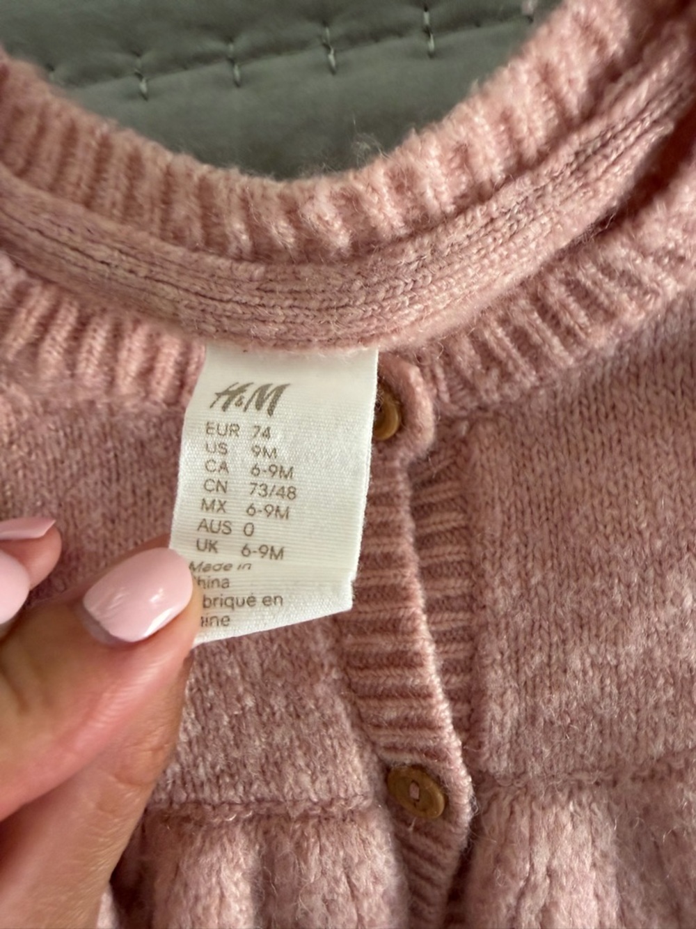 H&M Pink Knit Ruffle Cardigan - Picture 5 of 6